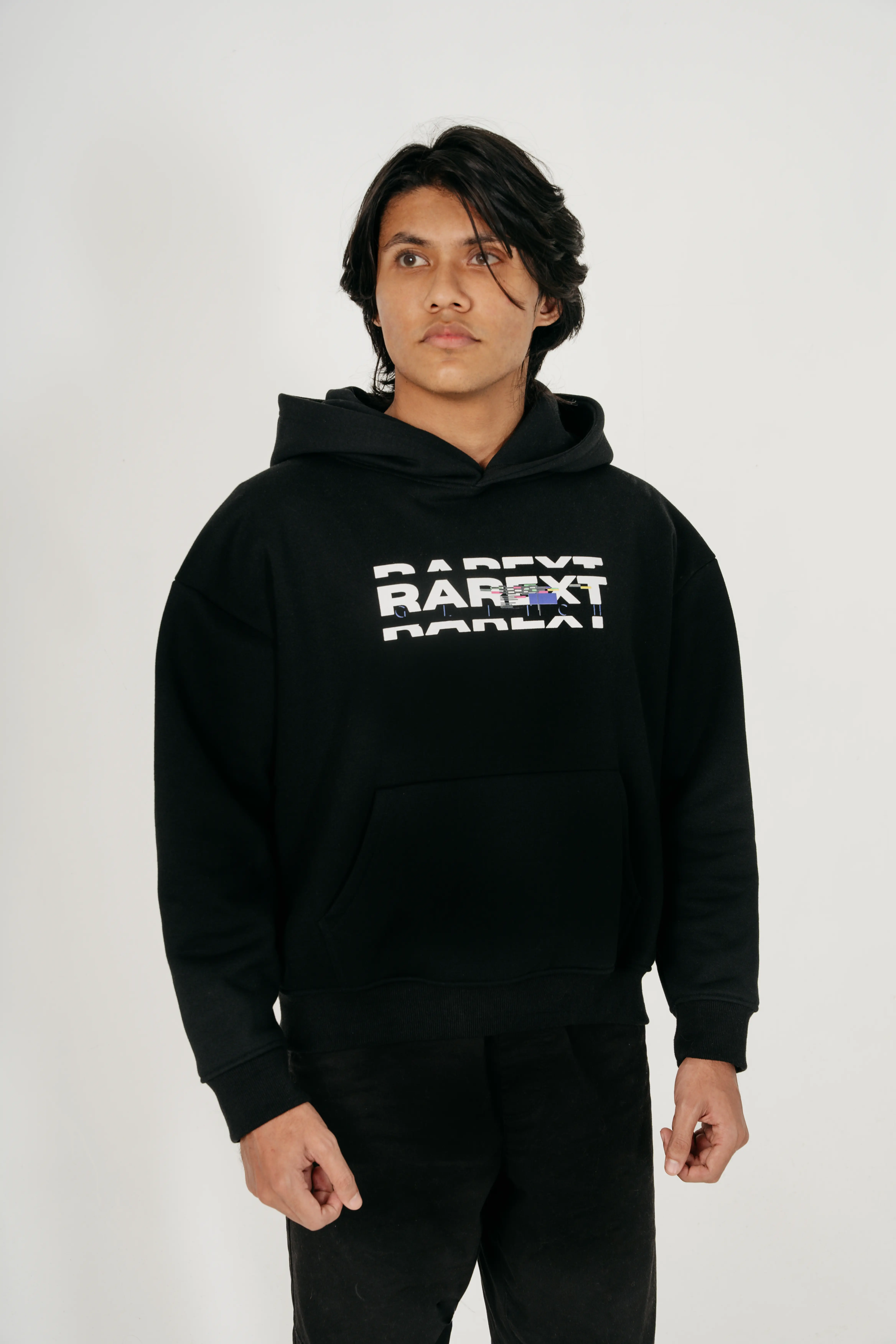 Glitch Black Short Front